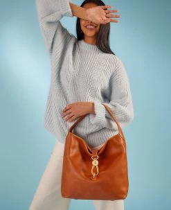 Florentine Logo Lock Shoulder Bag Natural -Online Sale Dooney & Bourke 8L0882 ILD lifestyle 1