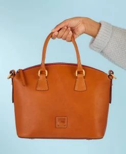 Florentine Domed Satchel Brown Tmoro 28 Florentine Domed Satchel Brown Tmoro -Online Sale Dooney & Bourke 8L2327 ILD lifestyle 1