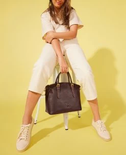 Florentine Domed Satchel Chestnut 28 Florentine Domed Satchel Chestnut -Online Sale Dooney & Bourke 8L9062 ILD lifestyle 1