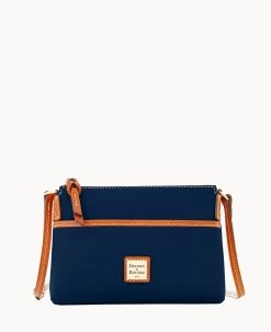 Pebble Grain Ginger Crossbody Caribbean Blue -Online Sale Dooney & Bourke B0018G AWMDPATN