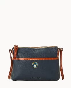 MLB Brewers Ginger Crossbody BREWERS 19 MLB Brewers Ginger Crossbody BREWERS -Online Sale Dooney & Bourke B0018G AWNVPATNBRWS 2