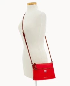 MLB Nationals Ginger Crossbody NATIONALS -Online Sale Dooney & Bourke B0018G AWRDPATNNTNL ALT4