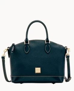 Pebble Grain Darcy Satchel Red -Online Sale Dooney & Bourke B0239G AWBLPABL