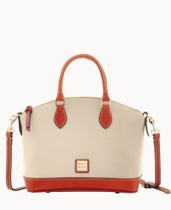 Pebble Grain Darcy Satchel Red -Online Sale Dooney & Bourke B0239G AWBOPATN