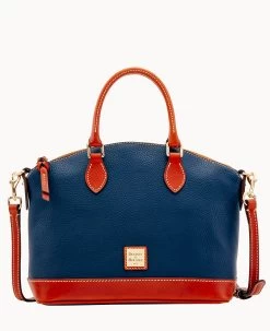 Pebble Grain Darcy Satchel Red -Online Sale Dooney & Bourke B0239G AWMDPATN