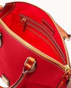 Pebble Grain Darcy Satchel Red -Online Sale Dooney & Bourke B0239G AWRDPATN ALT2 1