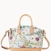 Botanical Collection Darcy Satchel White 1 Botanical Collection Darcy Satchel White -Online Sale Dooney & Bourke B0239G BZWHSVNA