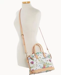 Botanical Collection Darcy Satchel White -Online Sale Dooney & Bourke B0239G BZWHSVNA ALT4 1