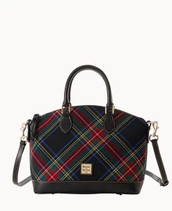 Tartan Darcy Satchel White 26 Tartan Darcy Satchel White -Online Sale Dooney & Bourke B0239G TTBLPABL