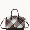 Tartan Darcy Satchel White -Online Sale Dooney & Bourke B0239G TTWHPABL