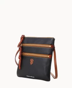 MLB Giants N S Triple Zip Crossbody GIANTS -Online Sale Dooney & Bourke B0298G AWBLPATNGINT ALT1