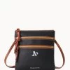 MLB Athletics N S Triple Zip Crossbody ATHLETICS 1 MLB Athletics N S Triple Zip Crossbody ATHLETICS -Online Sale Dooney & Bourke B0298G AWBLPATNOAKA