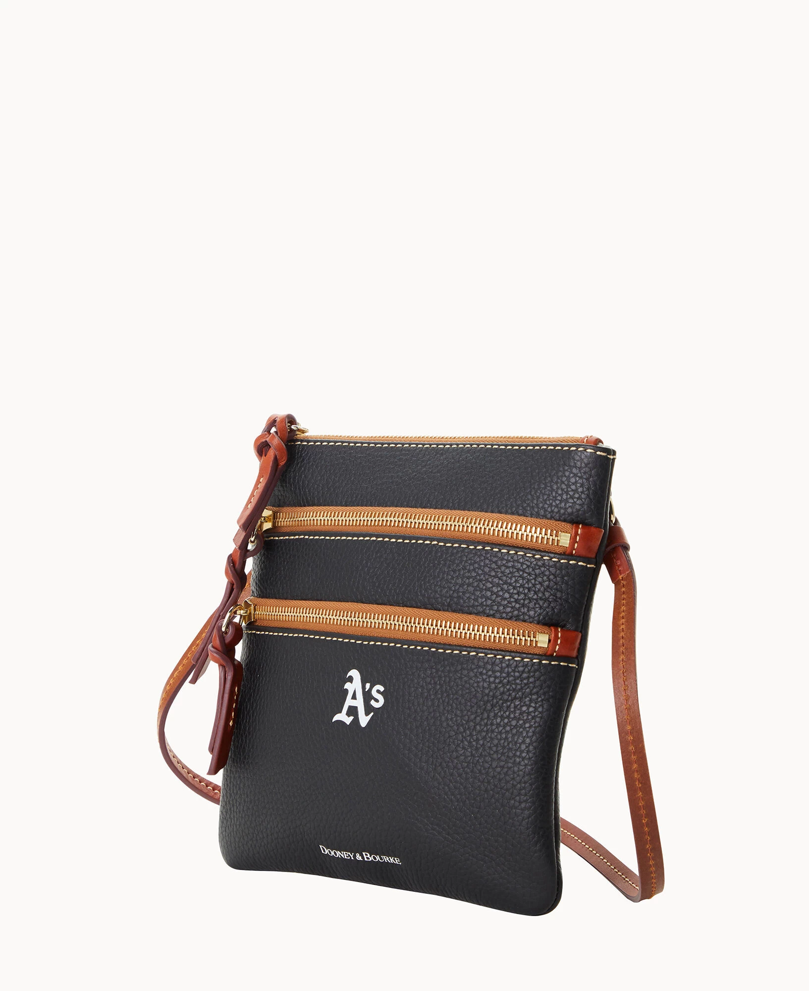 MLB Athletics N S Triple Zip Crossbody ATHLETICS 4 MLB Athletics N S Triple Zip Crossbody ATHLETICS - Image 2