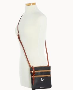 MLB Athletics N S Triple Zip Crossbody ATHLETICS 18 MLB Athletics N S Triple Zip Crossbody ATHLETICS -Online Sale Dooney & Bourke B0298G AWBLPATNOAKA ALT4 1
