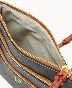 MLB Pirates N S Triple Zip Crossbody PIRATES 17 MLB Pirates N S Triple Zip Crossbody PIRATES -Online Sale Dooney & Bourke B0298G AWBLPATNPRAT ALT2 1