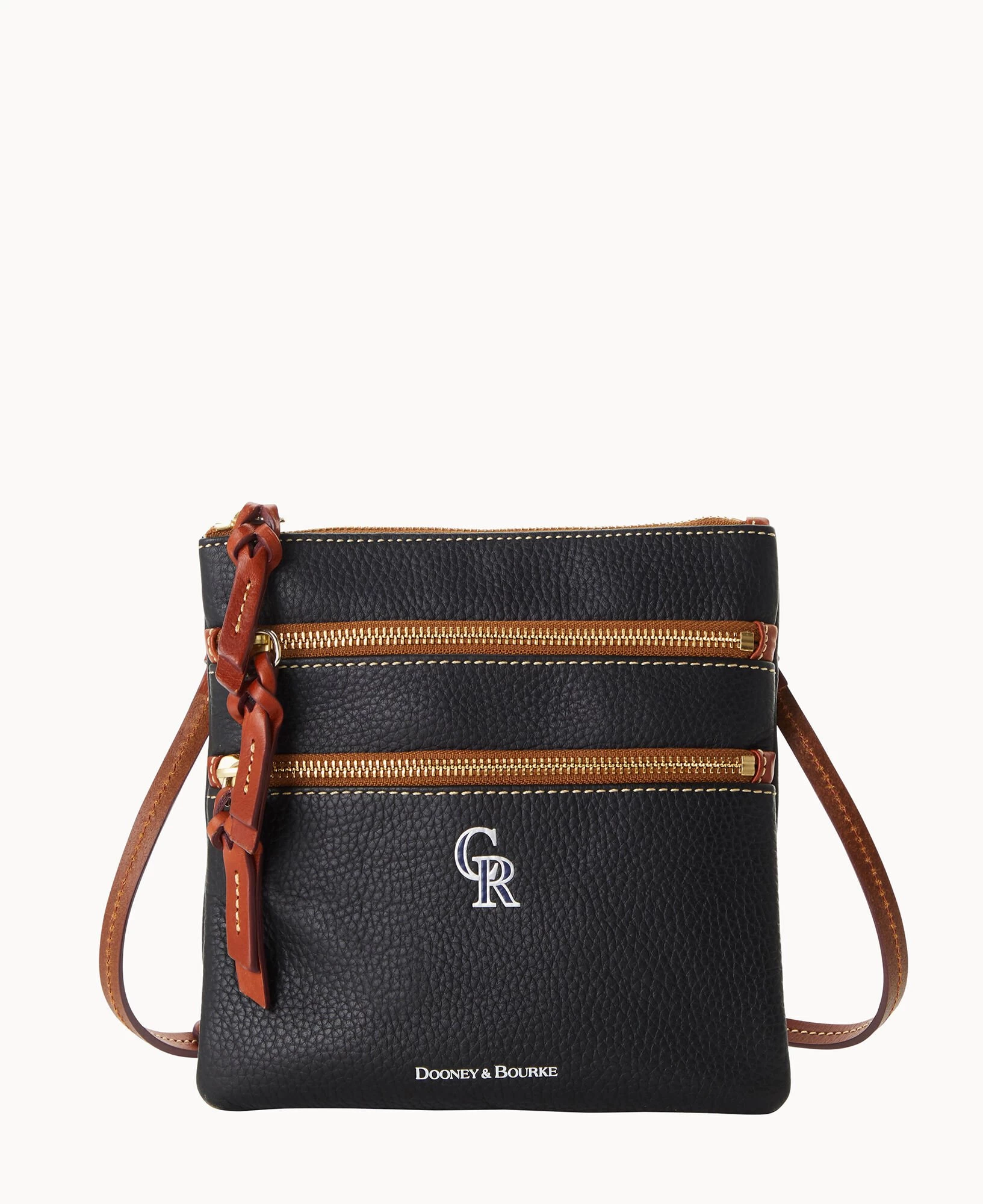 MLB Rockies N S Triple Zip Crossbody ROCKIES 7 MLB Rockies N S Triple Zip Crossbody ROCKIES - Image 5