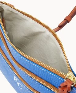 MLB Royals N S Triple Zip Crossbody ROYALS -Online Sale Dooney & Bourke B0298G AWBUPATNRYLS ALT2 1