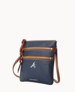MLB Braves N S Triple Zip Crossbody BRAVES 12 MLB Braves N S Triple Zip Crossbody BRAVES -Online Sale Dooney & Bourke B0298G AWNVPATNBRVE ALT1