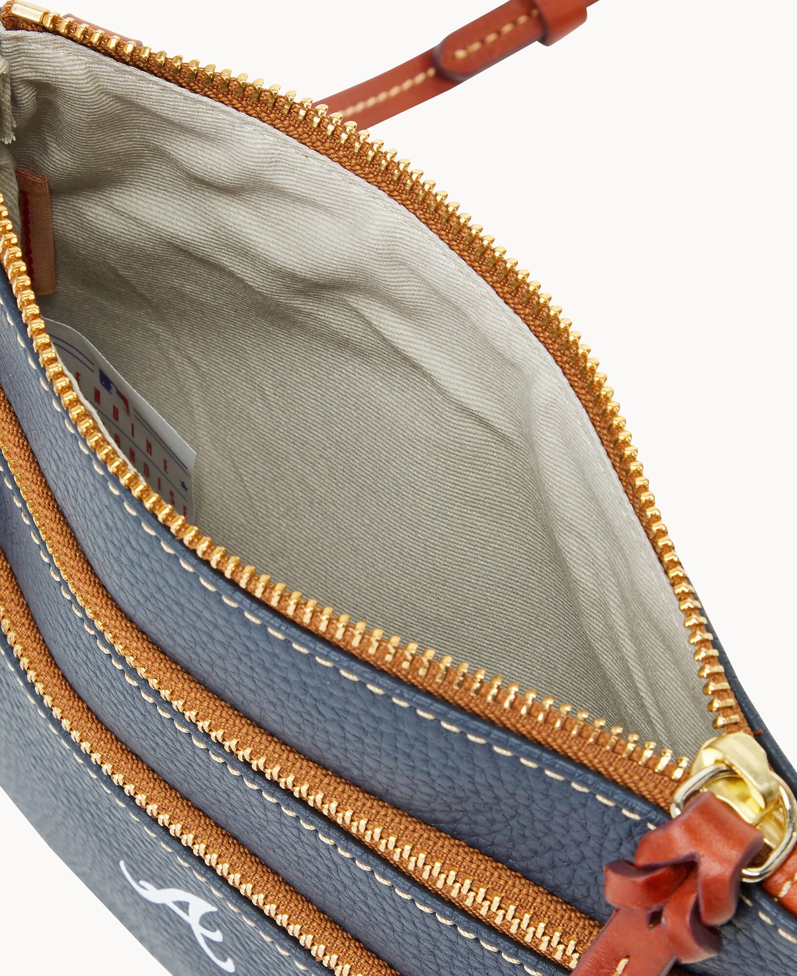 MLB Braves N S Triple Zip Crossbody BRAVES 5 MLB Braves N S Triple Zip Crossbody BRAVES - Image 3