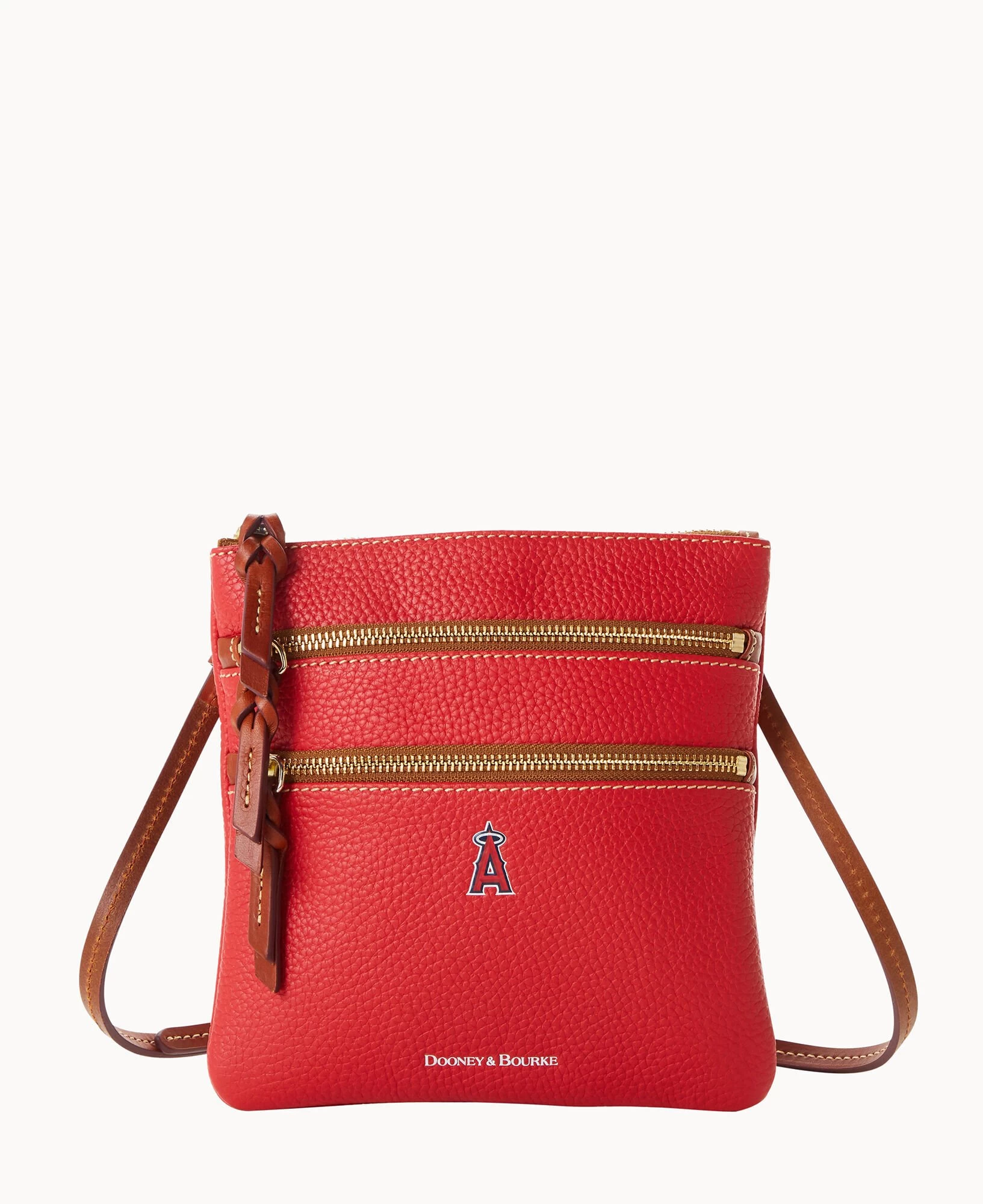 MLB Angels N S Triple Zip Crossbody ANGELS 7 MLB Angels N S Triple Zip Crossbody ANGELS - Image 5