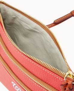 MLB Nationals N S Triple Zip Crossbody NATIONALS -Online Sale Dooney & Bourke B0298G AWRDPATNNTNL ALT2 1