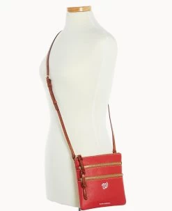 MLB Nationals N S Triple Zip Crossbody NATIONALS -Online Sale Dooney & Bourke B0298G AWRDPATNNTNL ALT4 1