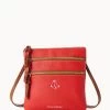 MLB Red Sox N S Triple Zip Crossbody RED SOX -Online Sale Dooney & Bourke B0298G AWRDPATNRDSX