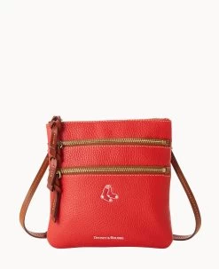 MLB Red Sox N S Triple Zip Crossbody RED SOX -Online Sale Dooney & Bourke B0298G AWRDPATNRDSX 2