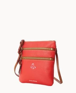MLB Red Sox N S Triple Zip Crossbody RED SOX -Online Sale Dooney & Bourke B0298G AWRDPATNRDSX ALT1 1