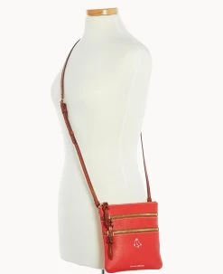 MLB Red Sox N S Triple Zip Crossbody RED SOX -Online Sale Dooney & Bourke B0298G AWRDPATNRDSX ALT4 1
