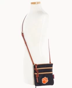 Collegiate Clemson University N S Triple Zip W ID Holder CLEMSON -Online Sale Dooney & Bourke B0298G INBLPATNCLM0 ALT4 1