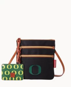 Collegiate University Of Oregon N S Triple Zip W ID Holder OREGON -Online Sale Dooney & Bourke B0298G INBLPATNORE0 1