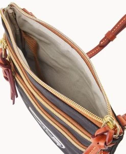 NFL Seahawks N S Triple Zip W ID Holder SEAHAWKS -Online Sale Dooney & Bourke B0298G INBLPATNSEAH ALT2 1