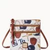 MLB Rays N S Triple Zip Crossbody RAYS -Online Sale Dooney & Bourke B0298G QUMWPATNRAYS