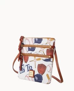 MLB Rays N S Triple Zip Crossbody RAYS -Online Sale Dooney & Bourke B0298G QUMWPATNRAYS ALT1