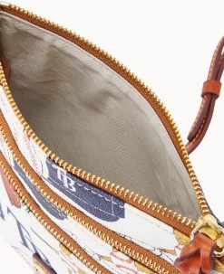 MLB Rays N S Triple Zip Crossbody RAYS -Online Sale Dooney & Bourke B0298G QUMWPATNRAYS ALT2 1