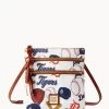 MLB Tigers N S Triple Zip Crossbody TIGERS -Online Sale Dooney & Bourke B0298G QUMWPATNTGRS