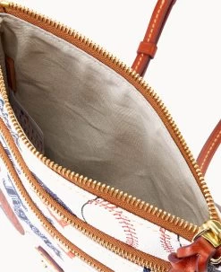 MLB Tigers N S Triple Zip Crossbody TIGERS -Online Sale Dooney & Bourke B0298G QUMWPATNTGRS ALT2