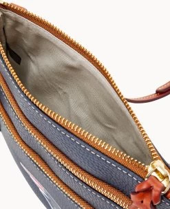 NFL Patriots Triple Zip Crossbody PATRIOTS 21 NFL Patriots Triple Zip Crossbody PATRIOTS -Online Sale Dooney & Bourke B0298H AWNVPATNPATR ALT2 1