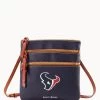 NFL Texans Triple Zip Crossbody TEXANS -Online Sale Dooney & Bourke B0298H AWNVPATNTEXA