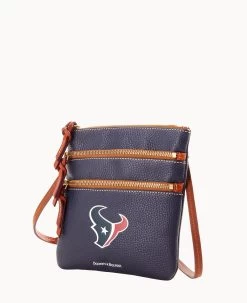 NFL Texans Triple Zip Crossbody TEXANS -Online Sale Dooney & Bourke B0298H AWNVPATNTEXA ALT1 1
