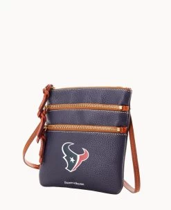 NFL Texans Triple Zip Crossbody TEXANS -Online Sale Dooney & Bourke B0298H AWNVPATNTEXA ALT1