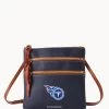 NFL Titans Triple Zip Crossbody TITANS -Online Sale Dooney & Bourke B0298H AWNVPATNTTNS