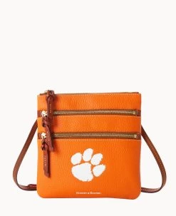 Collegiate Clemson University Triple Zip Crossbody CLEMSON -Online Sale Dooney & Bourke B0298H AWORPATNCLM0 1