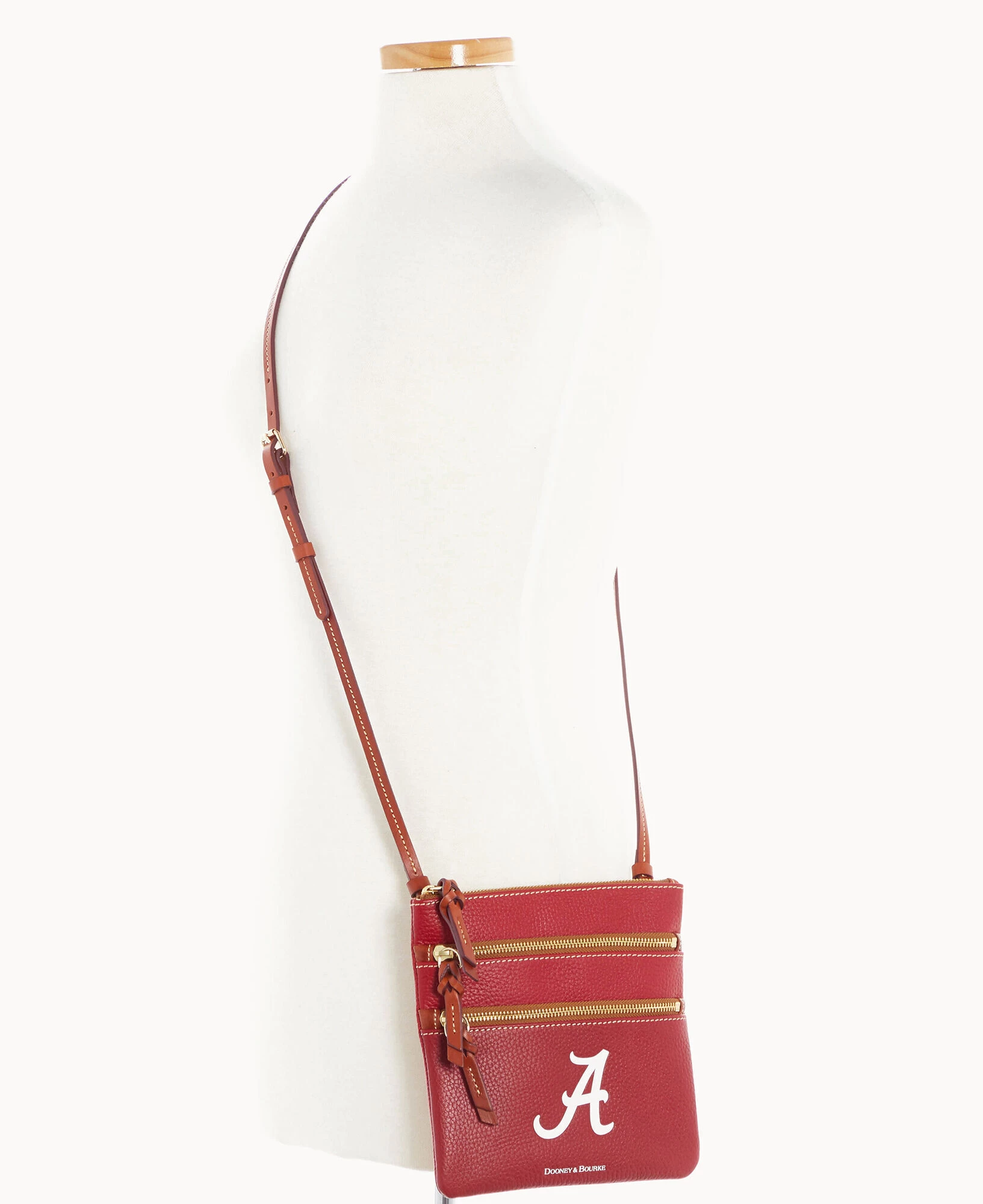 Collegiate University Of Alabama Triple Zip Crossbody U OF ALABAMA 6 Collegiate University Of Alabama Triple Zip Crossbody U OF ALABAMA - Image 4