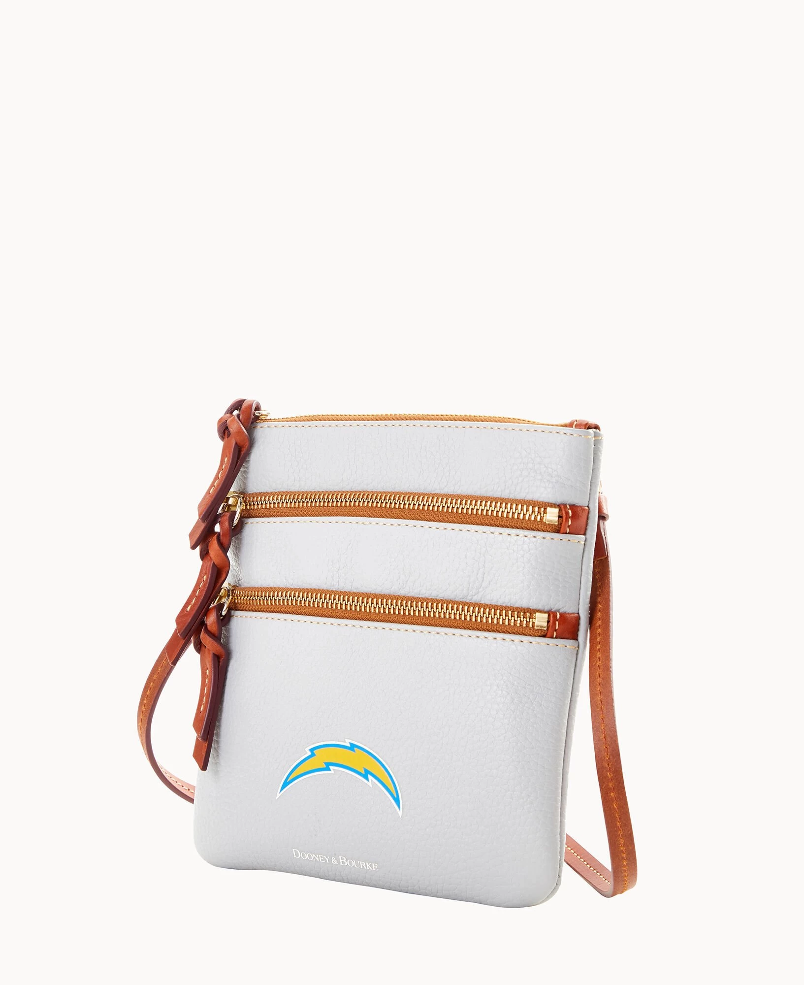 NFL Chargers Triple Zip Crossbody CHARGERS 8 NFL Chargers Triple Zip Crossbody CHARGERS - Image 6
