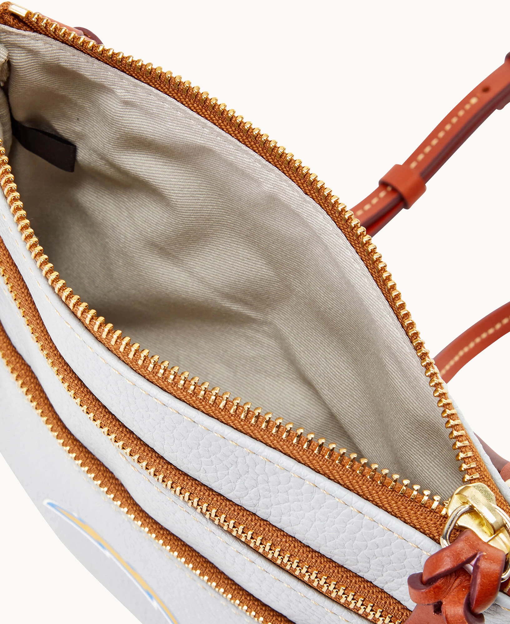 NFL Chargers Triple Zip Crossbody CHARGERS 5 NFL Chargers Triple Zip Crossbody CHARGERS - Image 3