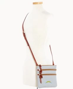 NFL Chargers Triple Zip Crossbody CHARGERS 18 NFL Chargers Triple Zip Crossbody CHARGERS -Online Sale Dooney & Bourke B0298H AWSVPATNCHGR ALT4 1