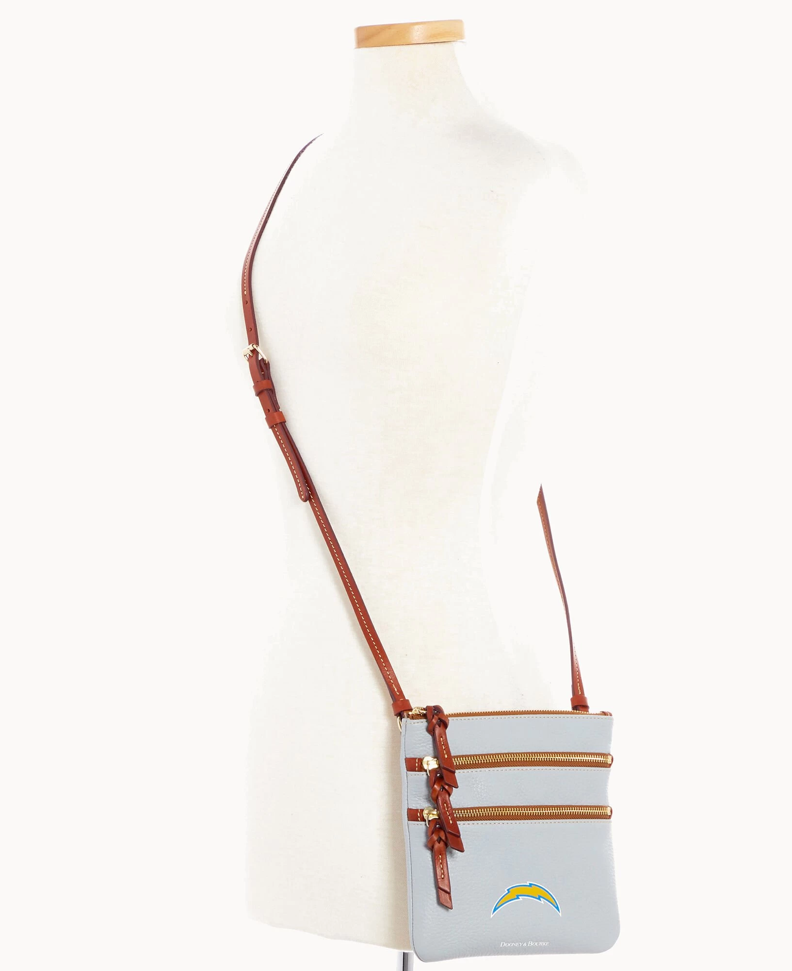 NFL Chargers Triple Zip Crossbody CHARGERS 10 NFL Chargers Triple Zip Crossbody CHARGERS - Image 8
