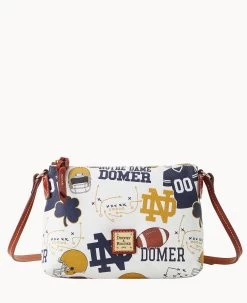 Collegiate University Of Notre Dame Crossbody Pouchette NOTRE DAME -Online Sale Dooney & Bourke B0299G QXMWPATNNTRE 1
